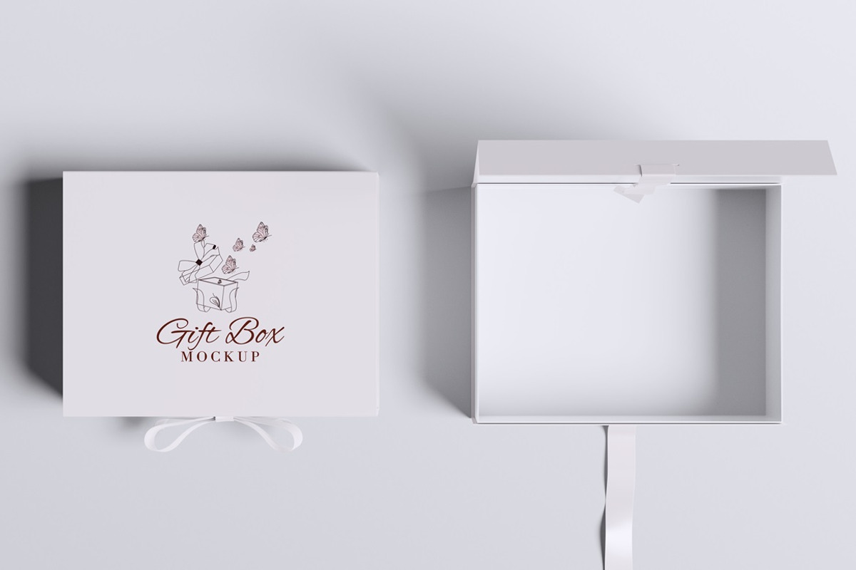 Gift Box Mockup, a Packaging Mockup by Twins_studio926 (Photo 4 of 5)