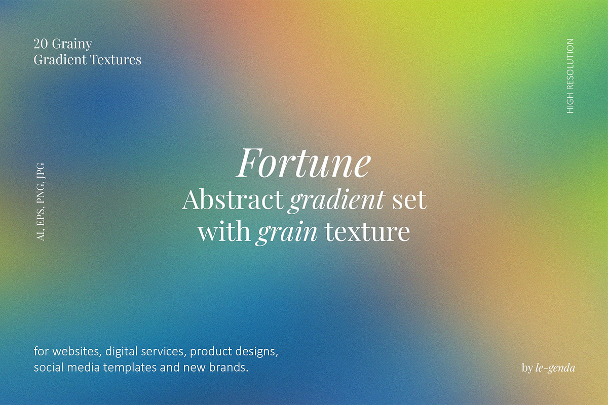 20 Fortune Gradients set, a Texture Graphic by le-genda (Photo 1 of 11)