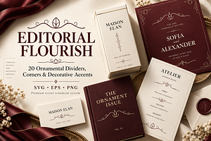 20 Editorial Dividers & Corners