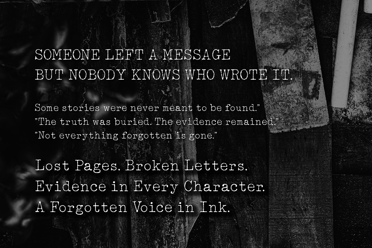 Yestertype Classic grunge typewriter, a Serif Font by HypeWorksCo (Photo 5 of 12)