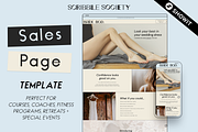 Showit Website Sales Page Tempalte, a Websites & App Template by Scribble Society (Thumbnail 1 of 8)