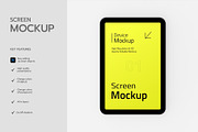 Tablet Device Screen Mockup, a Product Mockup by graphypix (Thumbnail 2 of 4)