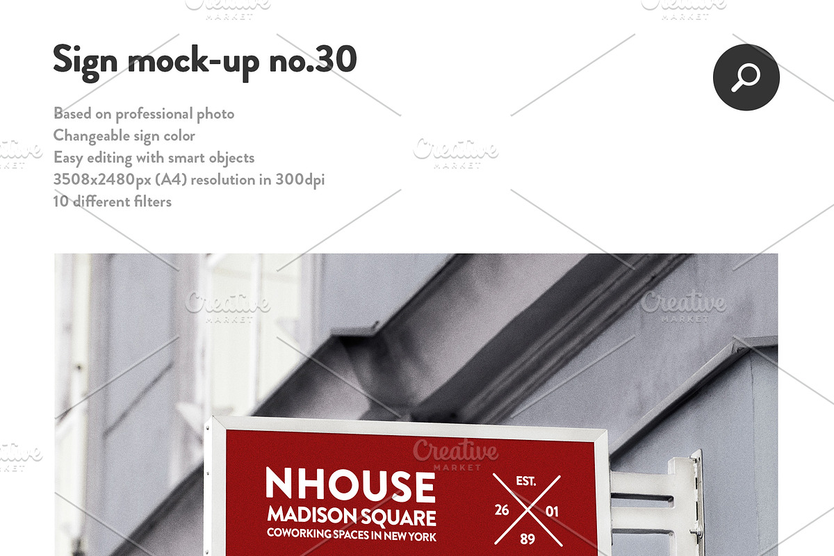 50 sign facade signboard logo mock, a Product Mockup by PrintPixel (Photo 32 of 53)