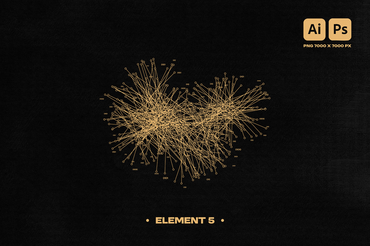 3D WIREFRAME VECTOR GRAPHIC PACK, an Object Graphic by BonkiStudio (Photo 6 of 9)