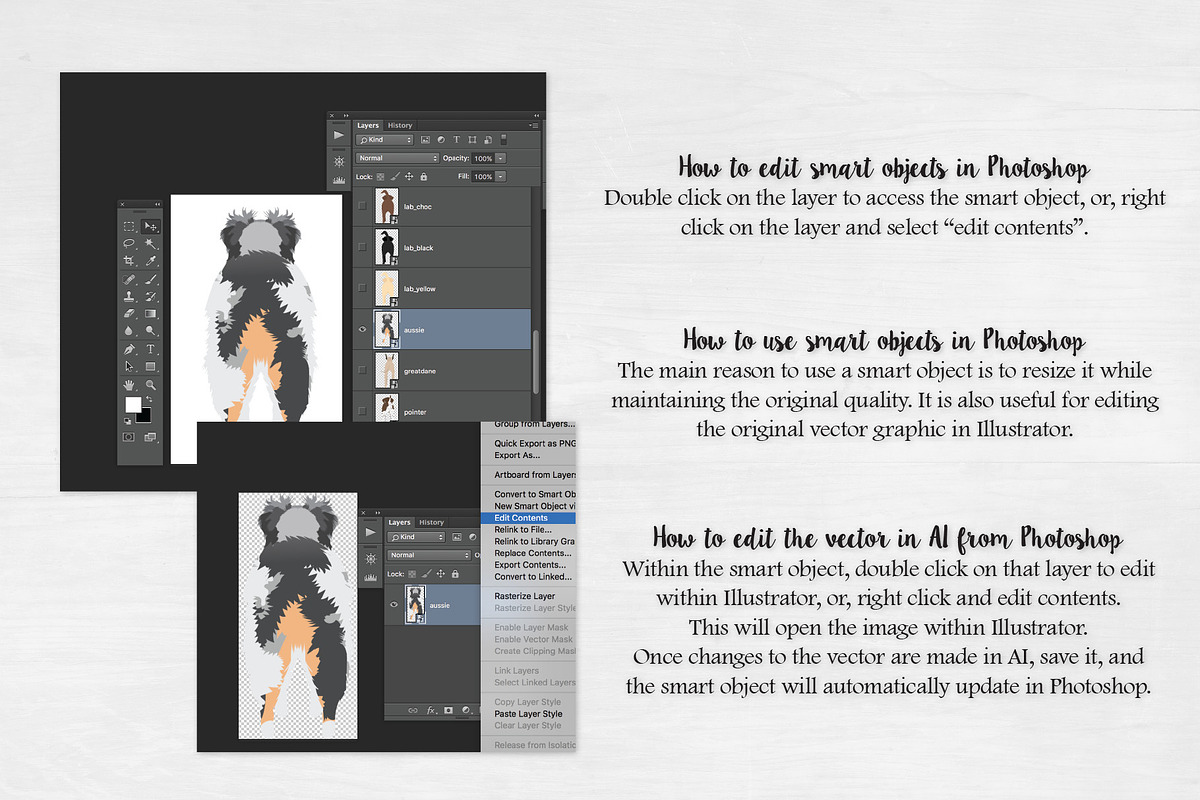 Dog Butts Bundle - Vector, PSD, PNG, an Illustration by VizualStorm (Photo 4 of 4)