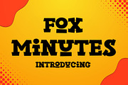 Fox Minutes Font, a Slab Serif Font by Fox7 By Rattana (Thumbnail 1 of 8)