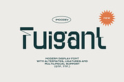Fuigant - Geometric Futuristic Font, a Sans Serif Font by Imoodev (Thumbnail 1 of 6)