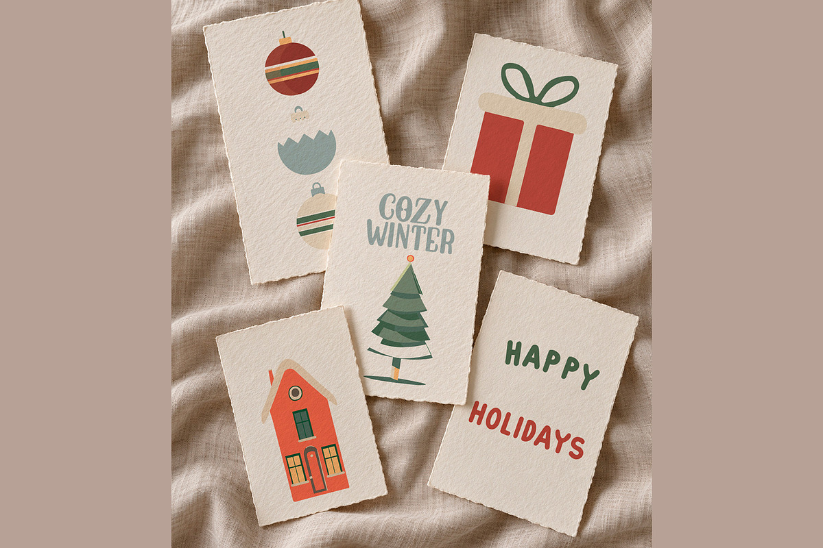 Retro Christmas Graphics Collection, an Object Graphic by NatalieArtsDenysenko (Photo 3 of 15)