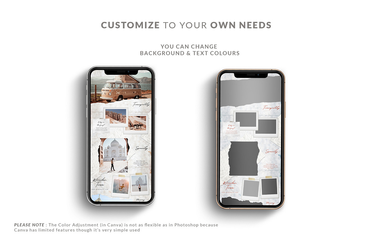 Instagram Puzzle Paper - Canva & PS, a Social Media Template by Eviory