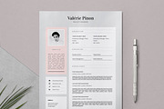 Resume Template 3 page / Valérie, a Resume Template by This Paper Fox (Thumbnail 1 of 5)