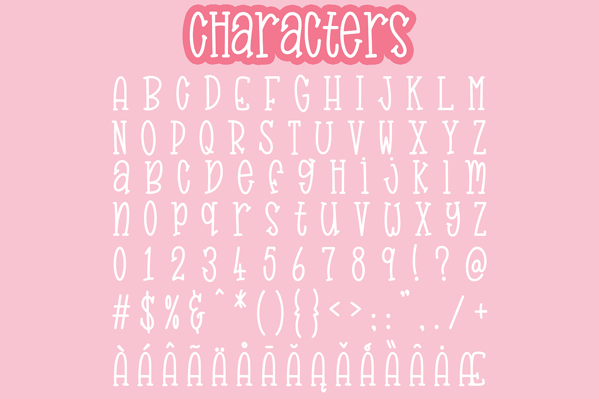 Badumsquish - a bouncy squishy font, a Slab Serif Font by Amber Nest Design (Photo 3 of 7)