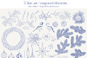 Christmas Wreaths & Decor Vector set, an Object Graphic by ON_lineart_store (Thumbnail 9 of 10)
