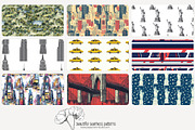70 New York City seamless pattern, a Pattern Graphic by Poppy Lane Studio (Thumbnail 6 of 10)