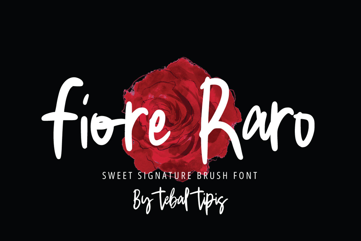 Fiore Raro - Brush Signature, a Handwritten Font by tebaltipislab (Photo 1 of 9)