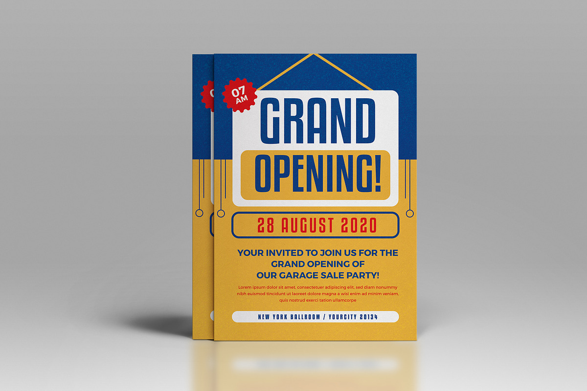 Grand Opening Invitation Flyer, a Flyer Template by Tokosatsu (Photo 4 of 4)