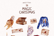 Magic Christmas Collection, a Seasonal Illustration by Yakovleva Margarita (Thumbnail 3 of 14)