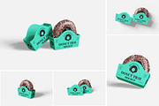 Donut Tray Mockup Set, an Advertising Mockup by Indah (Thumbnail 1 of 6)