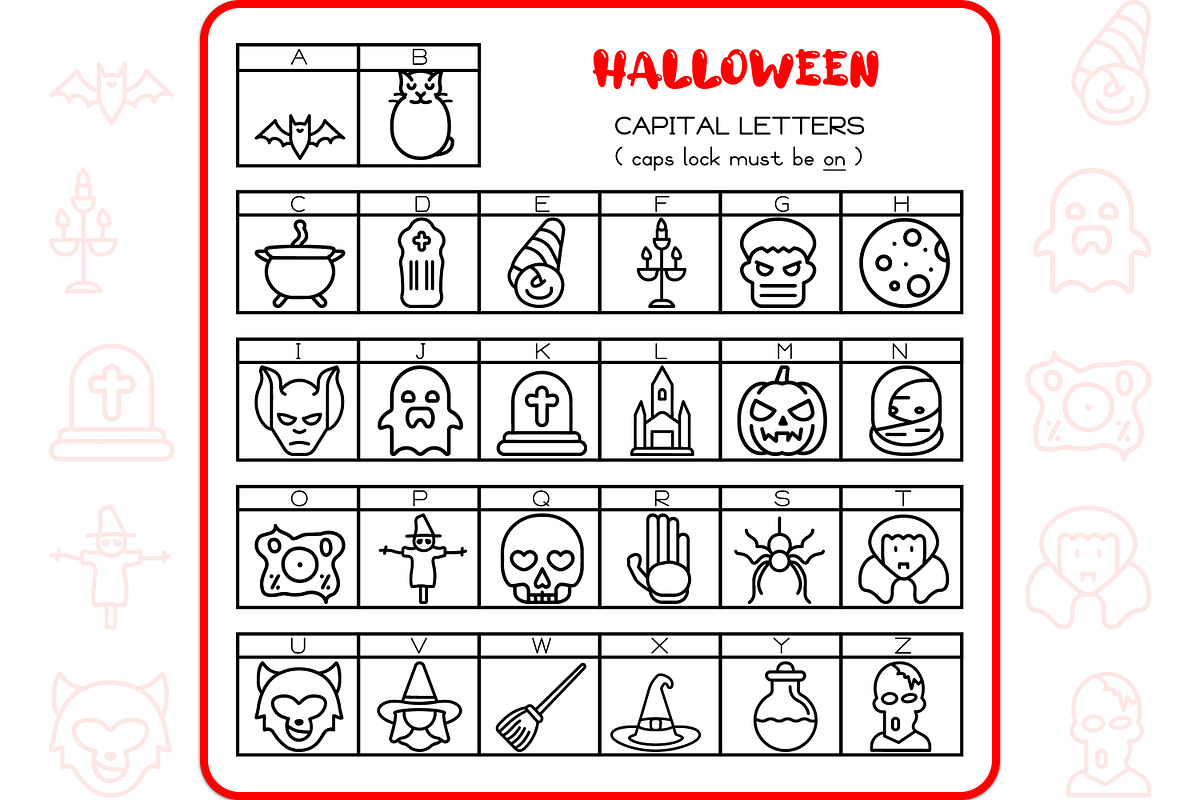 Halloween Icons - Dingbat Font, a Symbol Font by WADLEN (Photo 2 of 7)