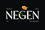 Negen - Display Sans Serif, a Sans Serif Font by Marvadesign (Thumbnail 1 of 12)
