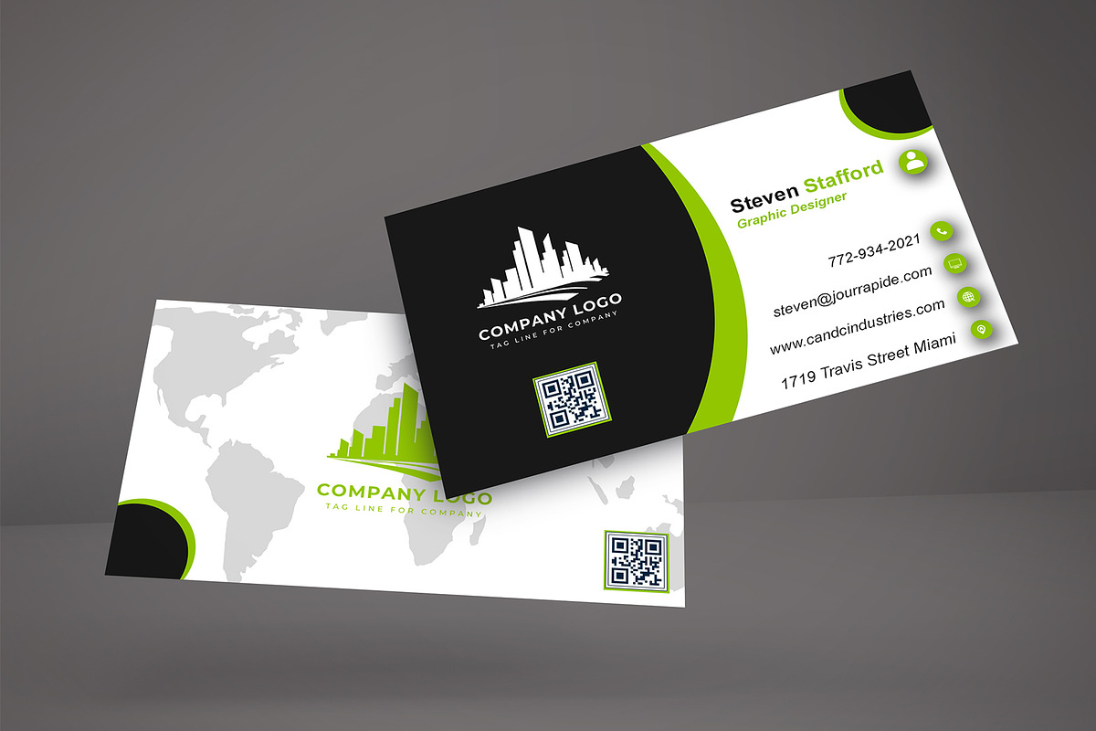 Minimal Modern Business Card PSD preview 3