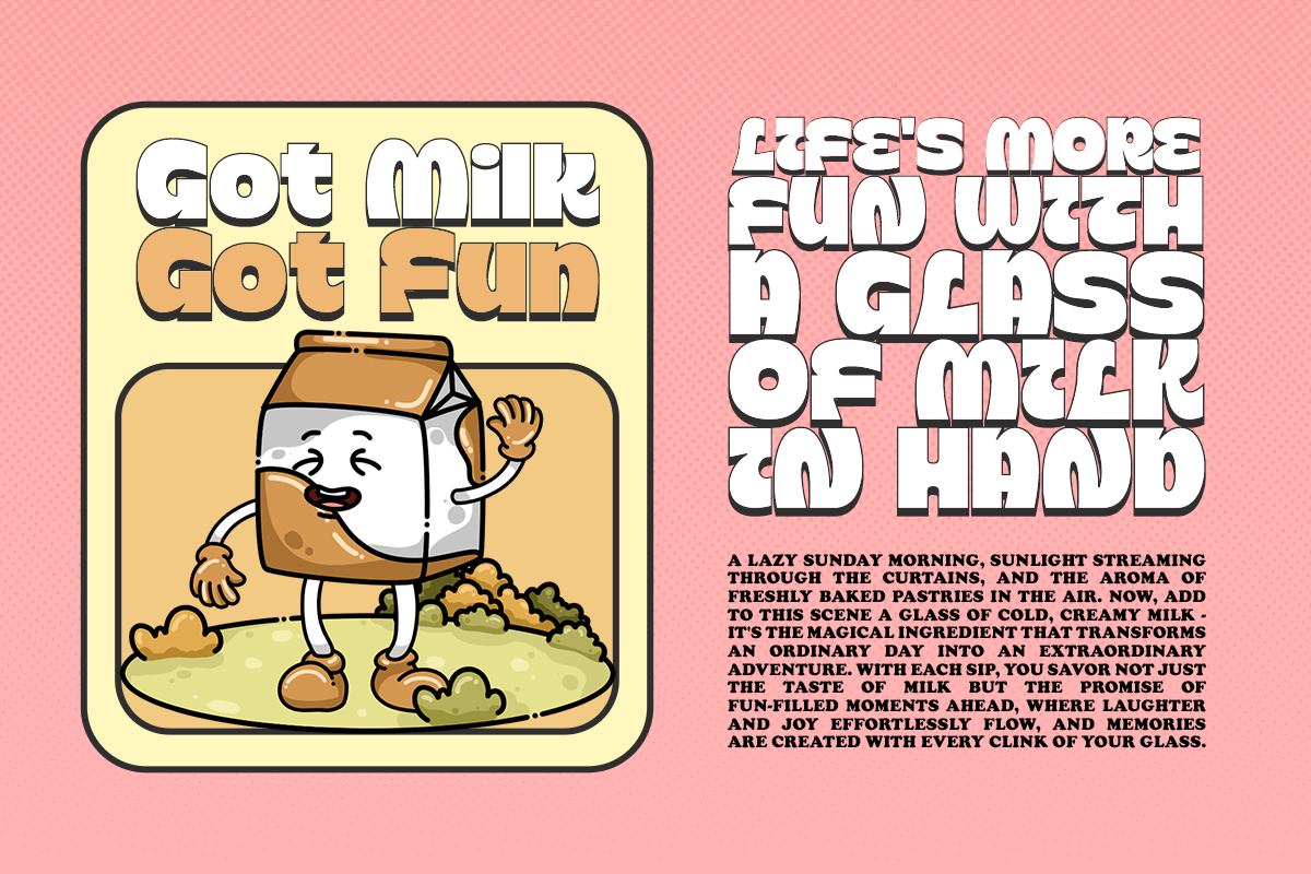 Typologic - Cartoon Family + Assets, a Sans Serif Font by Dharmas Foundry (Photo 8 of 16)
