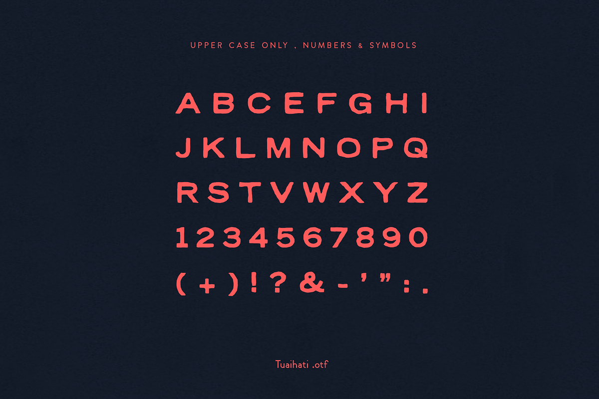Tuaihati Typeface, a Font by Maybe This Color (Photo 2 of 2)