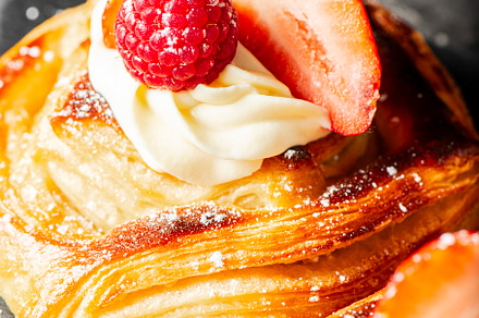 Delicious flaky Danish Pastry, a Food & Drink Photo by Rob D