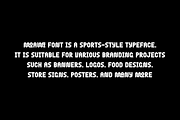 Moawi - Sports Font, a Sans Serif Font by QR Design Studio (Thumbnail 5 of 8)