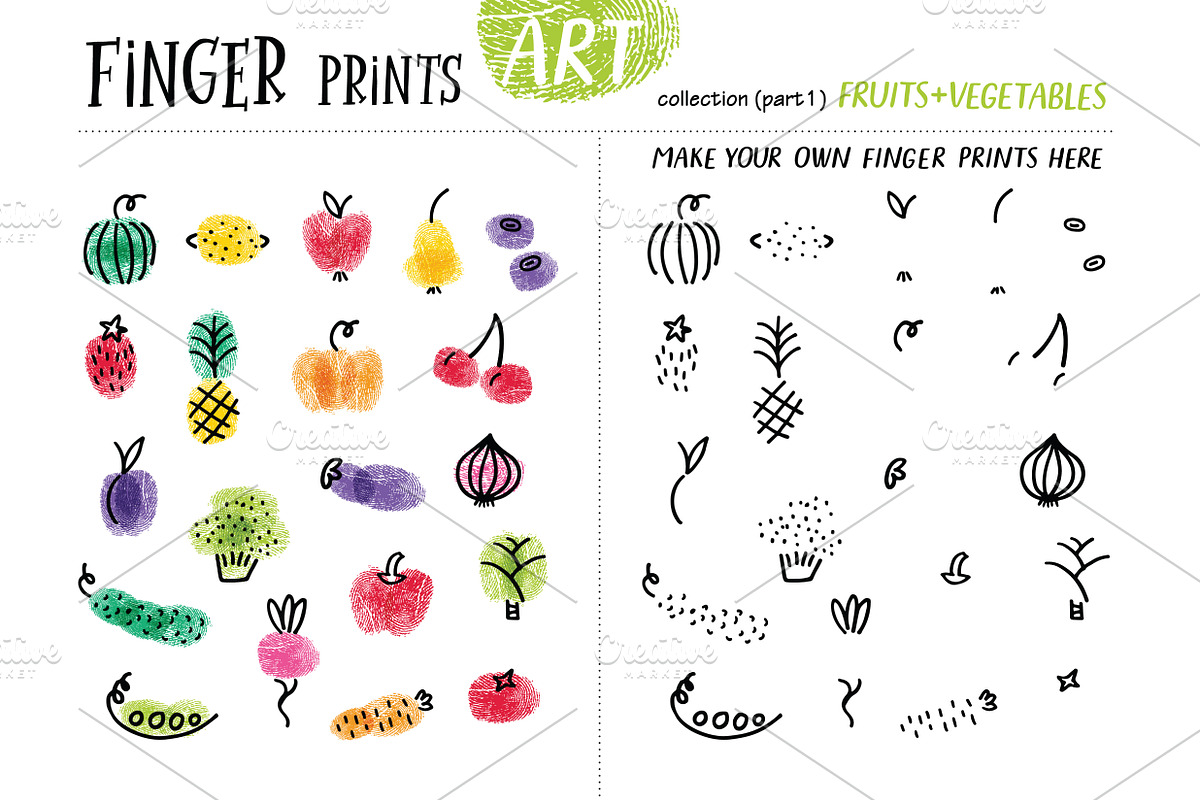 Finger prints ART (part 2), an Animal Illustration by Alena Razumova (Photo 7 of 14)