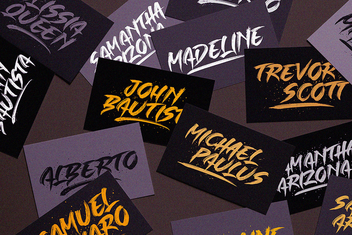 SALE! SINGLE FIGHTER / Brush Font preview 2