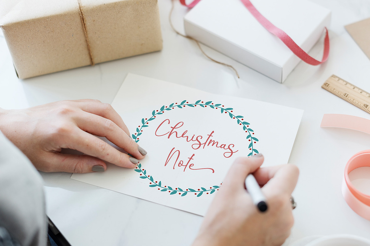 Christmas Shine - Handwritten Font, a Script Font by Letterafa Studio (Photo 3 of 10)