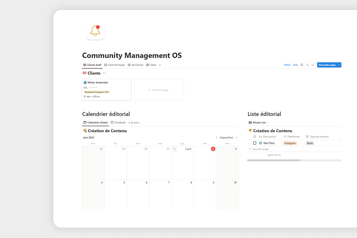 Community Manager OS, a Templates & Theme by MisterAutomatiz (Photo 3 of 3)
