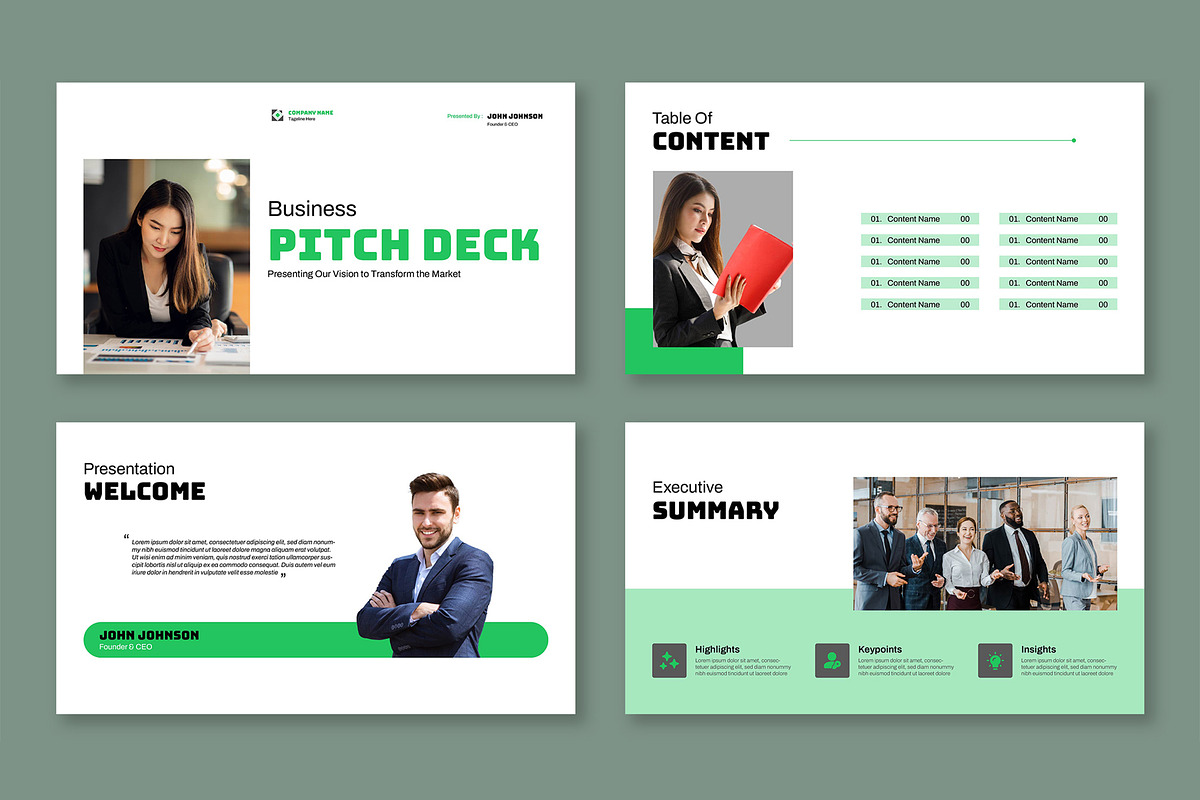 Business Pitch Deck Presentation, a Presentation Template by Mighty-Slide (Photo 2 of 6)