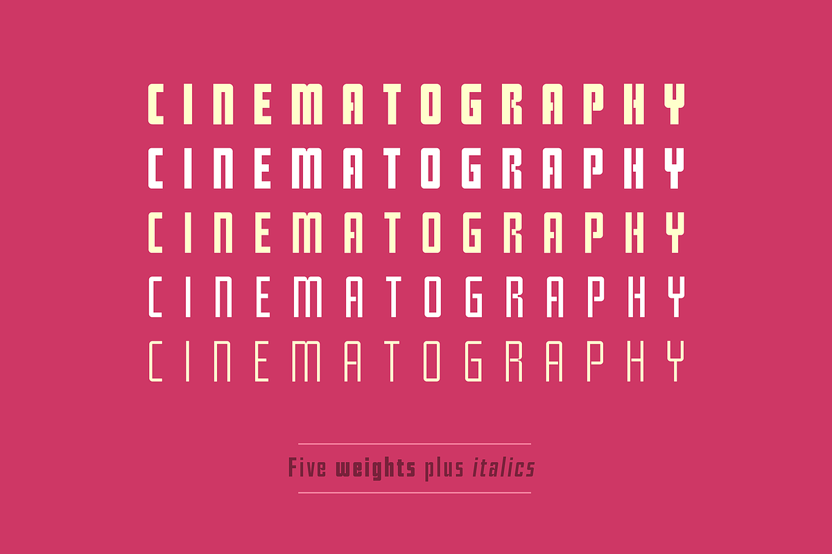 Cinematic retro sans (12 fonts), a Sans Serif Font by SelfBuild Type (Photo 4 of 10)