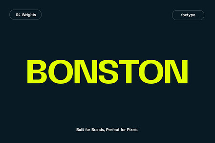 Bonston Display Typeface