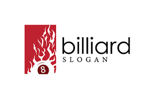 Simple silhouette design billiards, a Branding & Logo Template by Maylianaw28