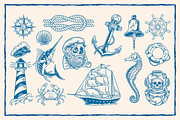 Nautical Vector Illustrations, an Illustration by Localmad (Thumbnail 2 of 6)