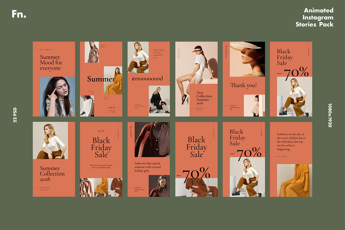 FN Animated Instagram Stories Pack, a Social Media Template by Simple and Nice (Photo 10 of 11)