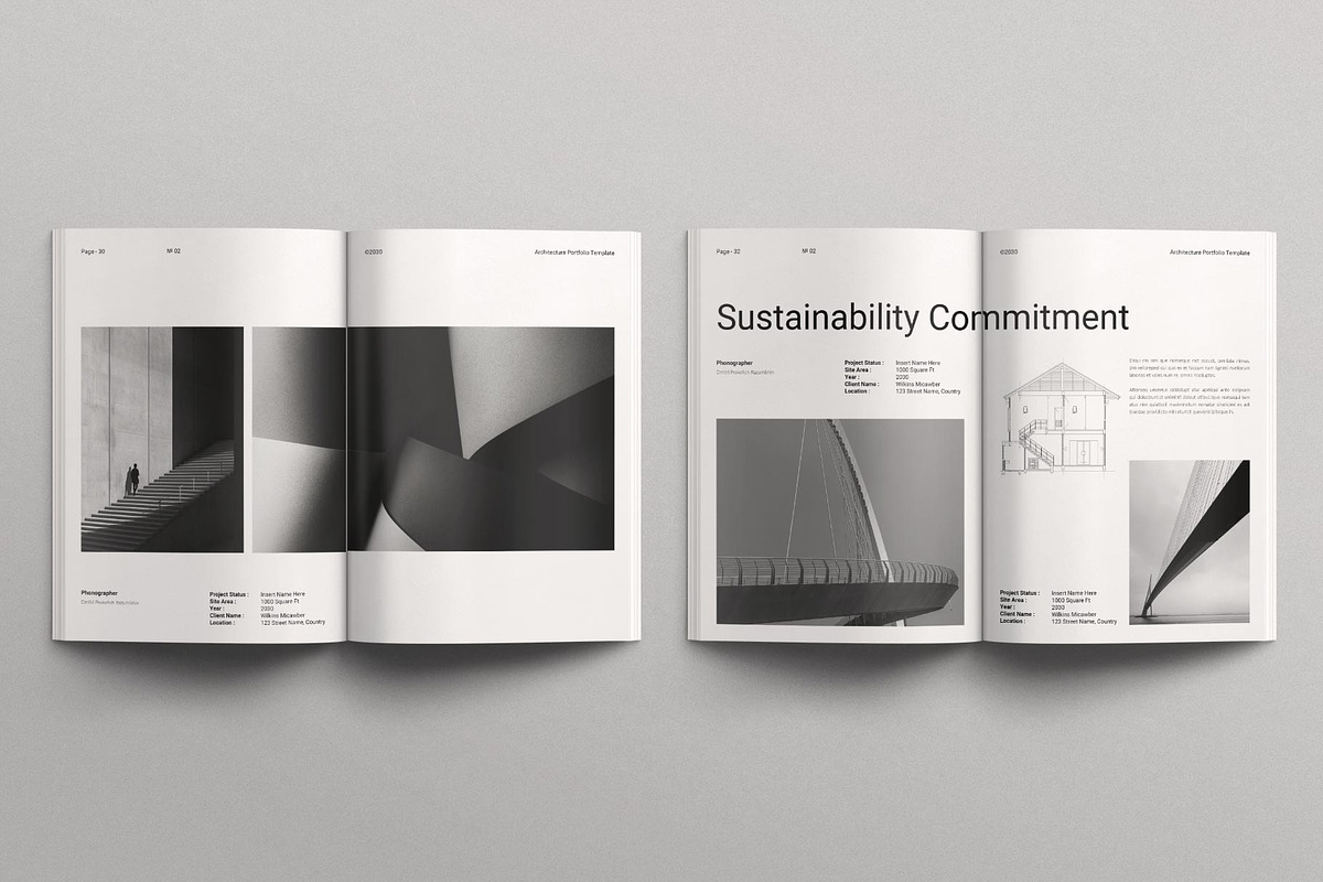 Architecture Portfolio Template, a Brochure Template by DesignCrest (Photo 8 of 18)