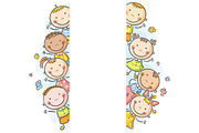Cartoon kids frames and borders set, a Person Illustration by Bubert Art (Thumbnail 7 of 13)