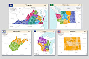 All maps of the United States, an Education Illustration by brichuas (Thumbnail 10 of 12)