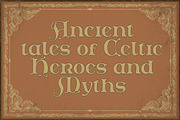 Celtoria Celtic Font Style, a Blackletter Font by Letterhend Studio (Thumbnail 7 of 9)