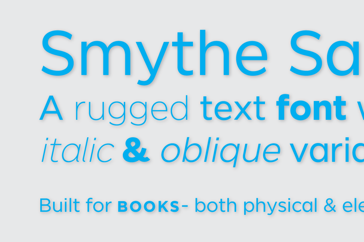 Smythe Sans preview 2