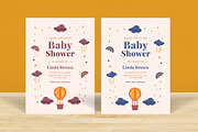 Baby Shower Invitation, an Invitation Template by graphicook (Thumbnail 1 of 2)