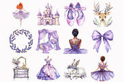 Watercolor Princess Clipart, a Seasonal Illustration by Design Market (Thumbnail 3 of 5)