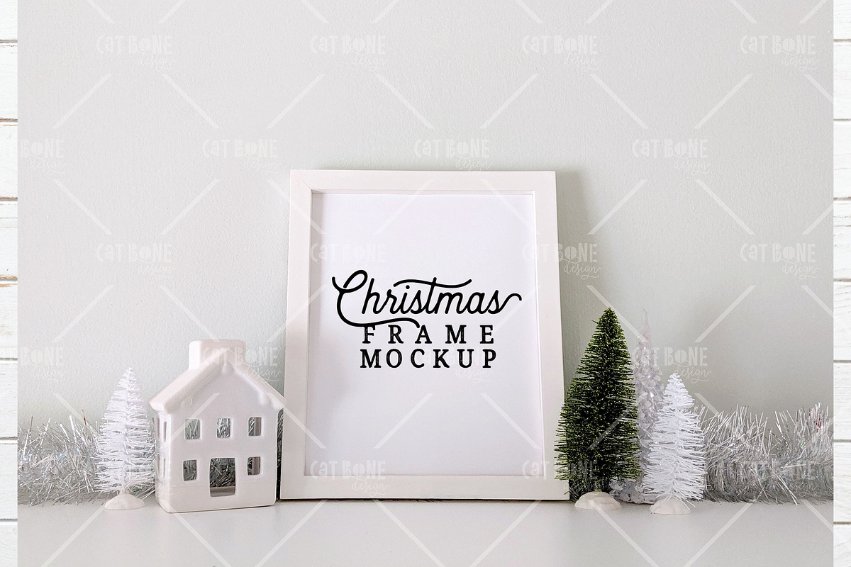 Christmas Frame Mockup 8, a Product Mockup by CatBoneDesign (Photo 1 of 3)