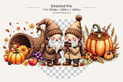 Fall Harvest & Winter Gnome Clipart, an Illustration by Artnoy (Thumbnail 3 of 8)