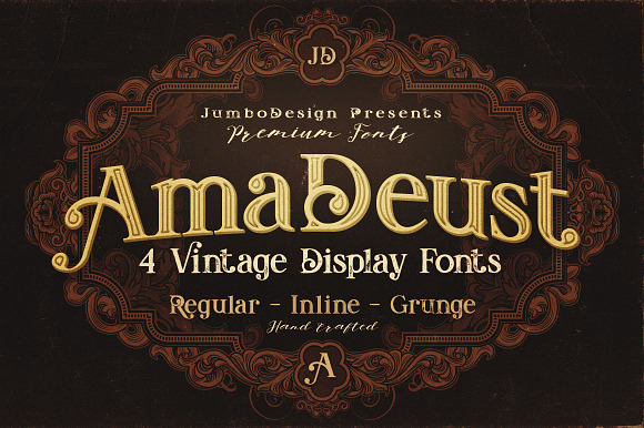 AmaDeust - Display Font preview 8