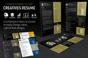Creatives Resume Set, a Resume Template by potterDesigns (Thumbnail 1 of 5)