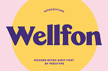 Wellfon - Modern Retro Serif Font